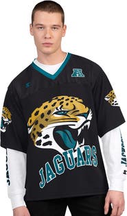 STARTER Men's Starter Black/White Jacksonville Jaguars Short Sleeve & Long Sleeve T-Shirt Combo Pack
