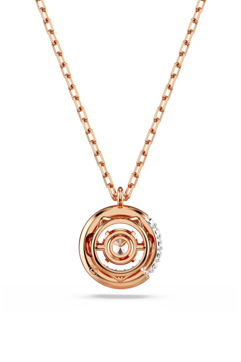 Dextera Dancing Crystal Pendant Necklace, Alternate, color, ROSE GOLD