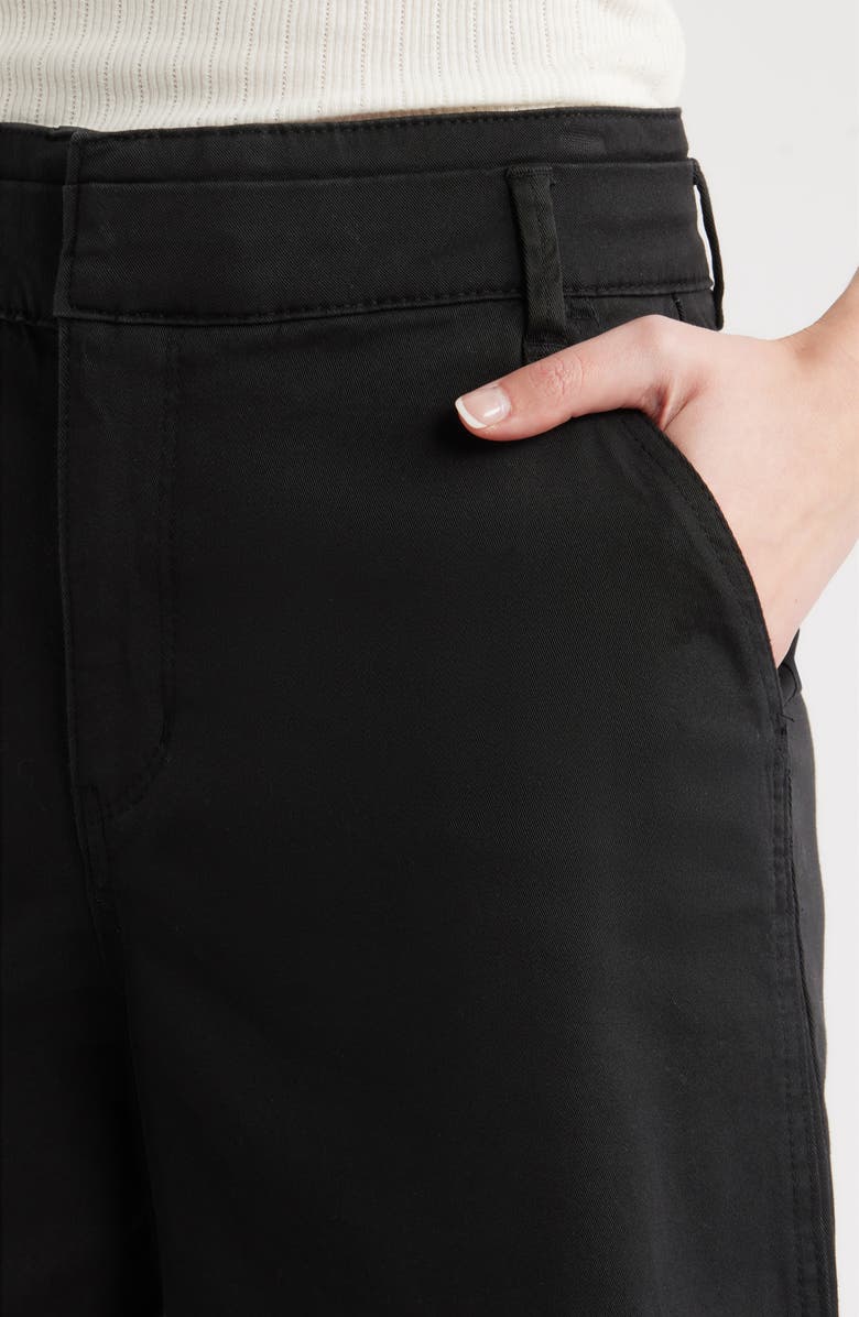 Wit & Wisdom High Waist Relaxed Denim Shorts, Alternate, color, Black