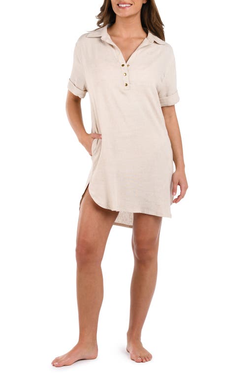Shop La Blanca Delphine Cover-up Shift In Taupe