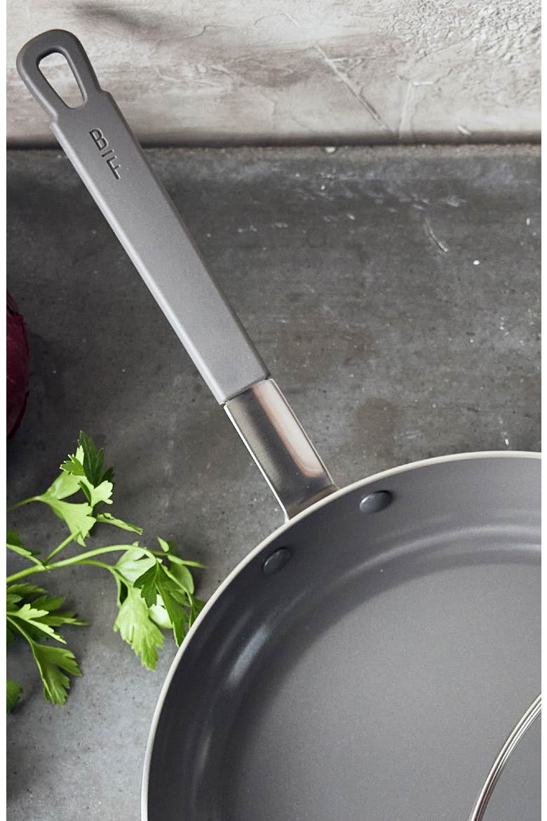 x Bobby Flay PFAS-Free Nonstick Stainless Steel 12" Frypan with Lid, Alternate, color, STAINLESS STEEL