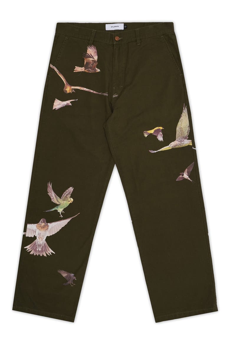 Daybreak Straight Bird Pants, Main, color, MILITARY