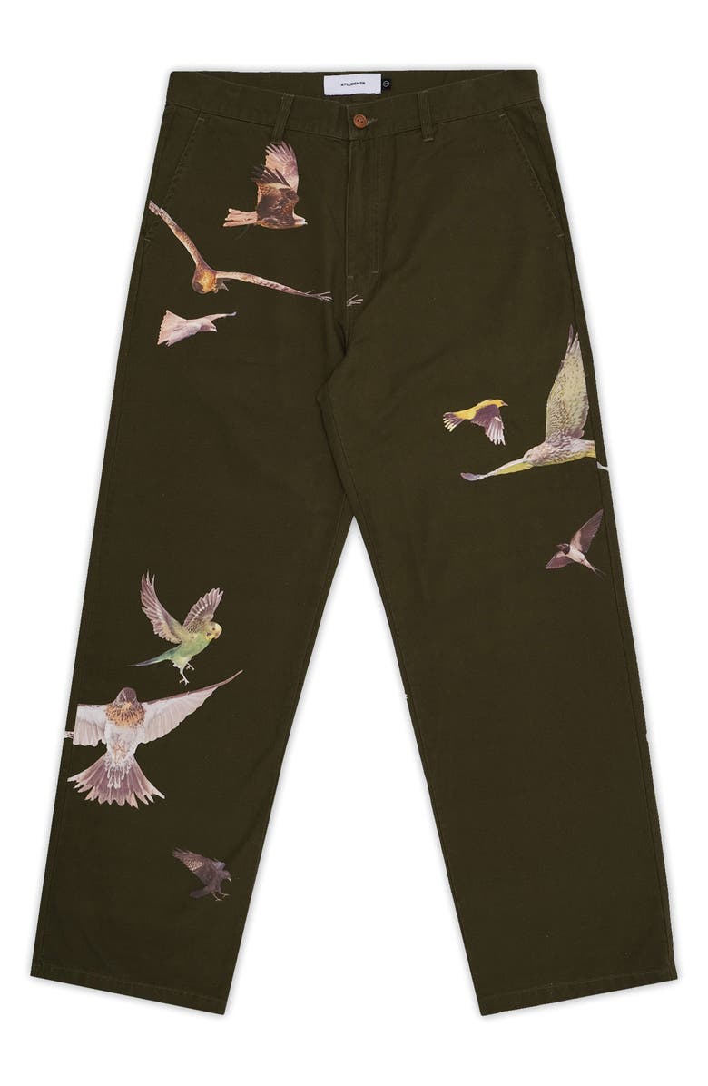 STUDENTS Daybreak Straight Bird Pants, Main, color, Military