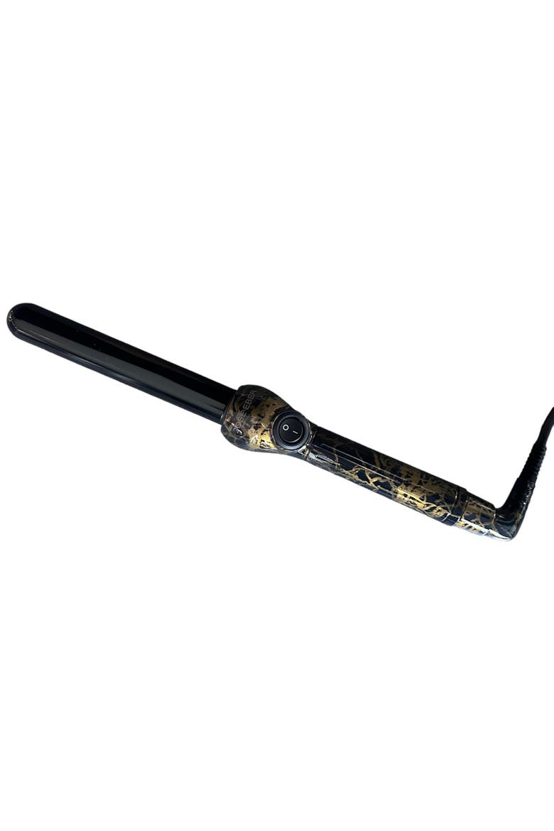 Clipless Curling Iron 1" (25Mm) Black Marble, Ceramic Barrel, Main, color, Black