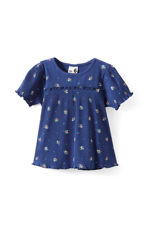 Kid's Posie Short Sleeve Babydoll Top