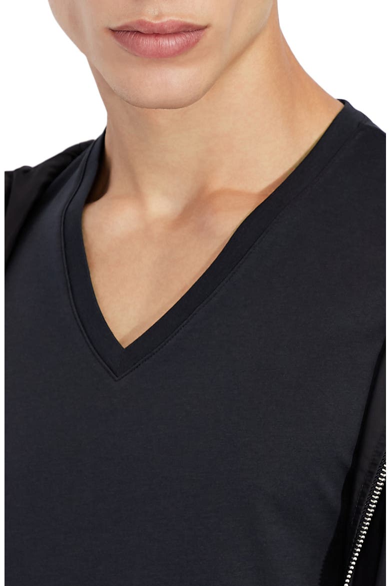 Navy V-Neck T-Shirt, Alternate, color, NAVY