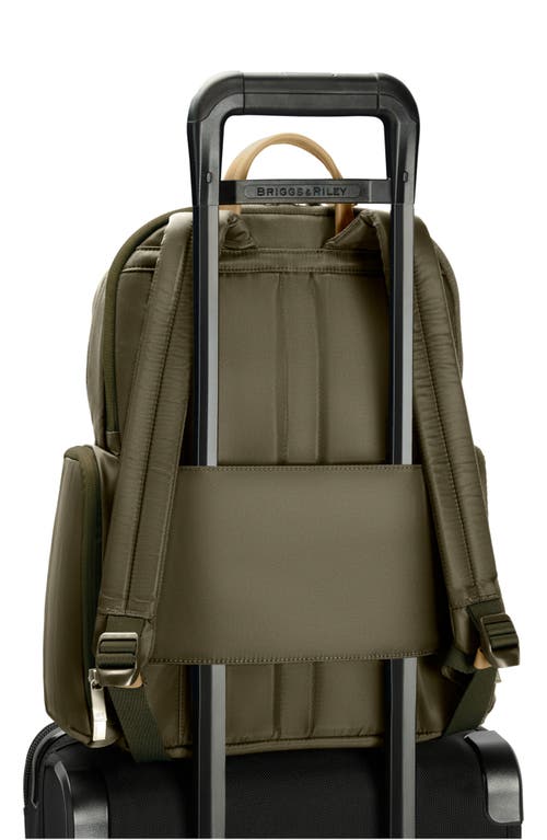 Briggs & Riley Rhapsody Medium Backpack In Olive