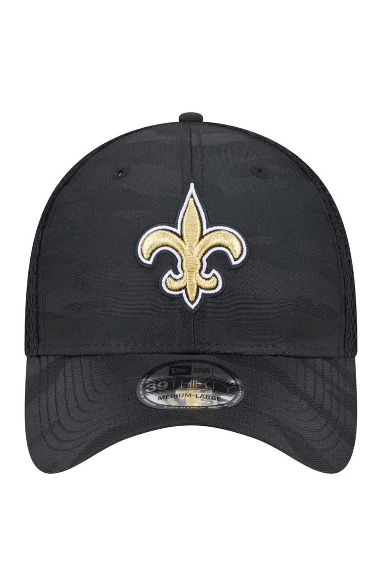 New Era Men's New Era Black New Orleans Saints Active Camo 39THIRTY Flex Hat, Alternate, color, 
