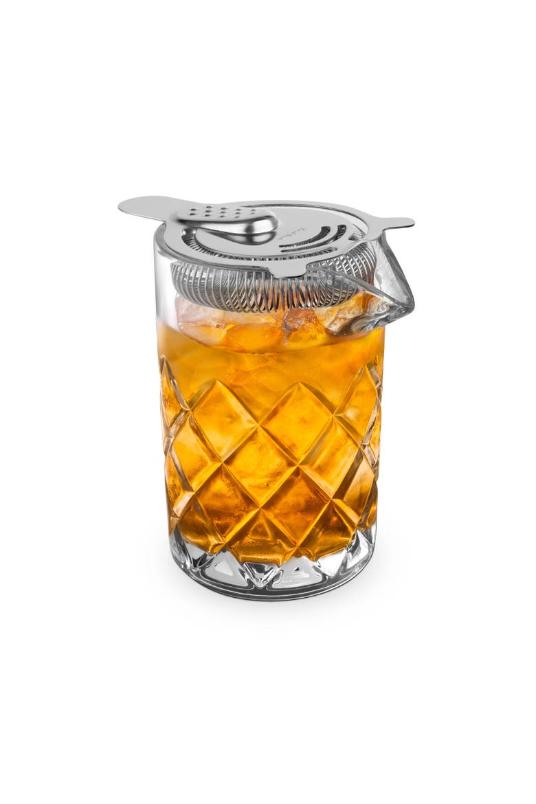 Yarai Mixing Pitcher with Hawthorne Strainer, Alternate, color, Clear