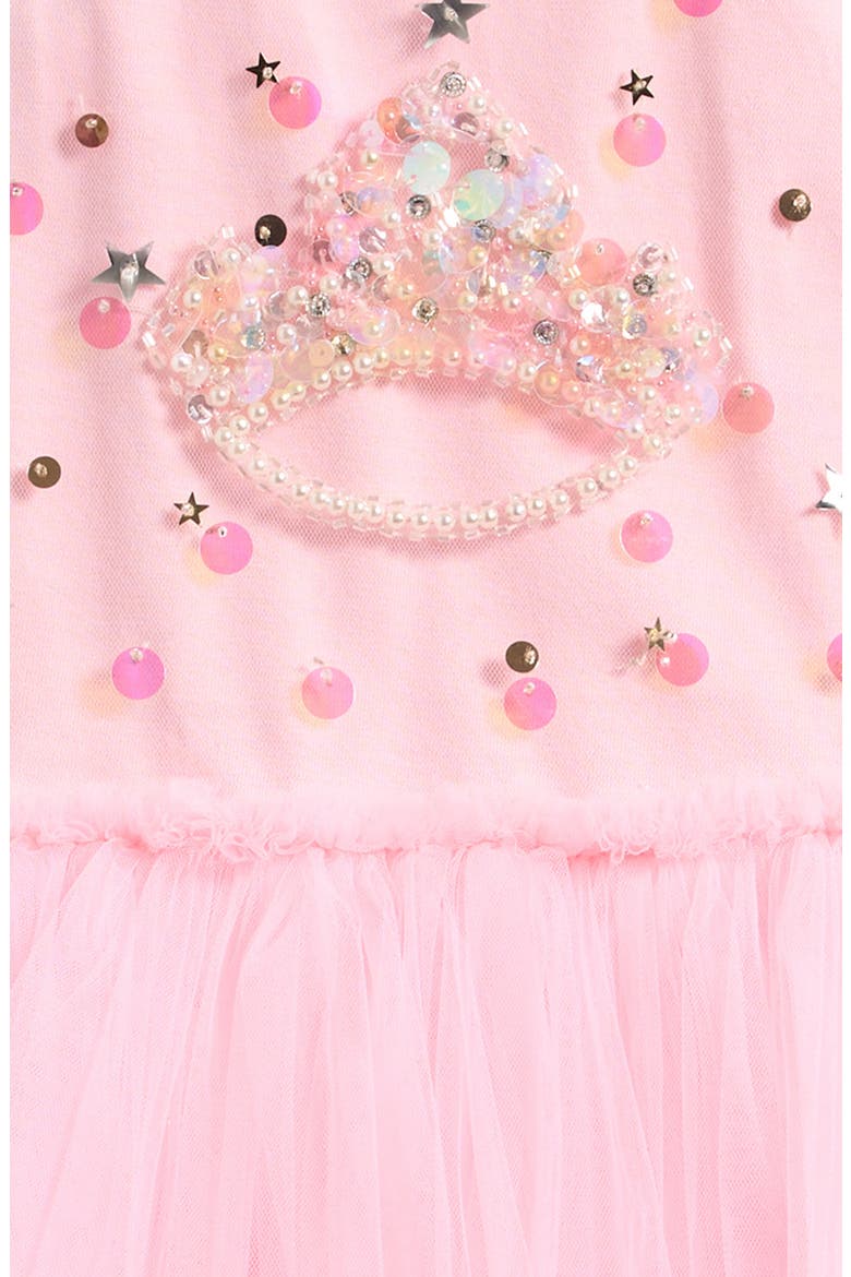 Kids' Tiara Embellished Tutu Party Dress, Alternate, color, BLUSH