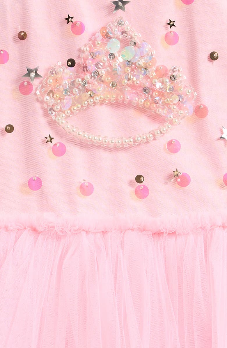 Ava & Yelly Kids' Tiara Embellished Tutu Party Dress, Alternate, color, 