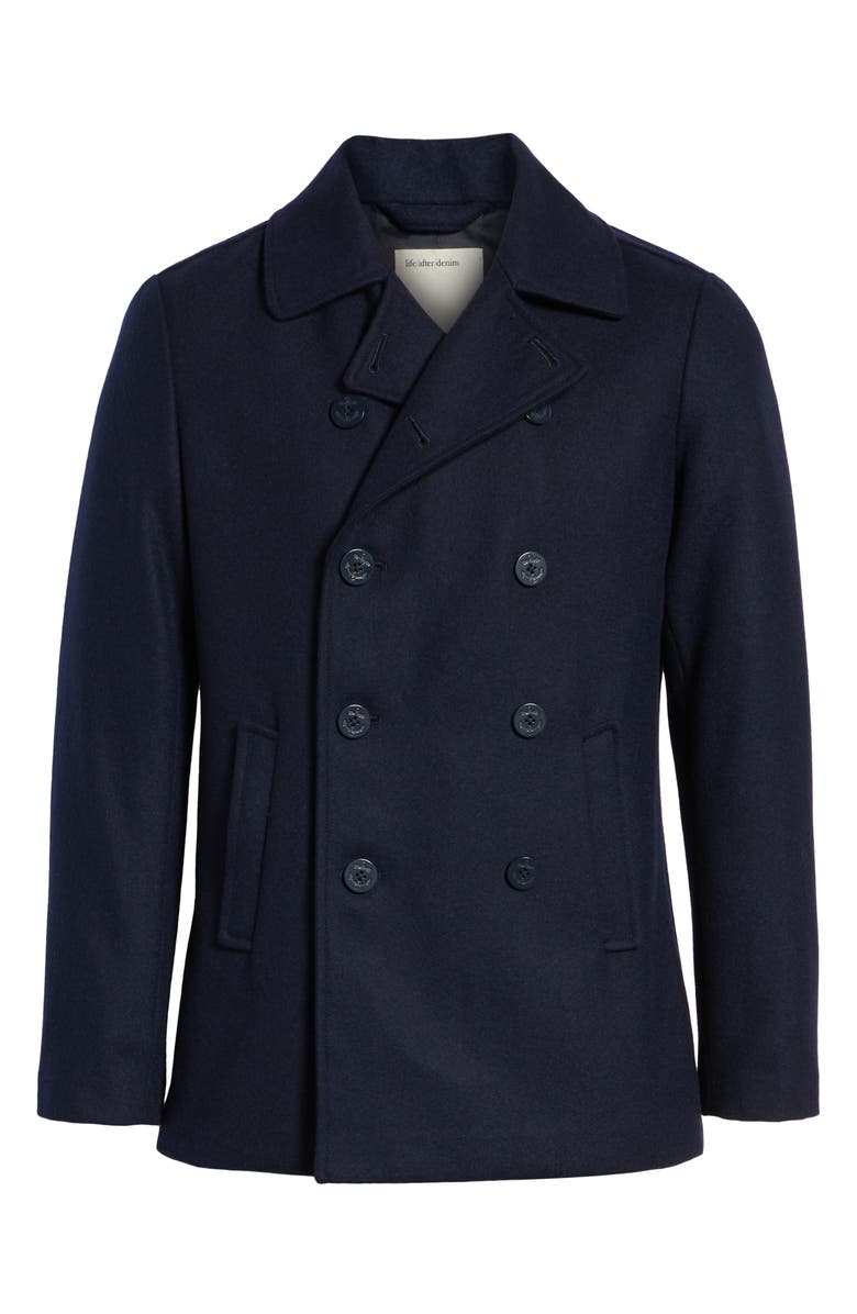 life/after/denim Slim Fit Wool Blend Peacoat, Alternate, color,