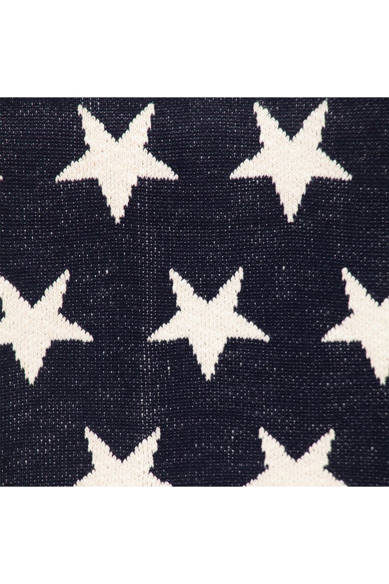 Starry Starry Night Transitional Navy Blue Knitted 32" x 40" Baby Blanket, Alternate, color, NAVY BLUE