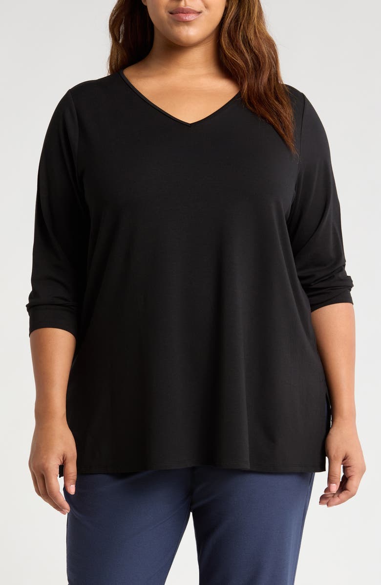 Eileen Fisher Easy V-Neck Tunic, Main, color, 