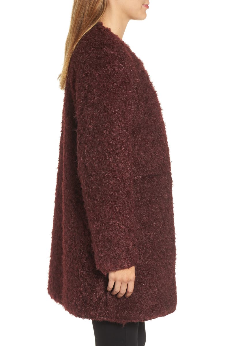 Via Spiga Reversible Faux Fur Coat, Alternate, color,