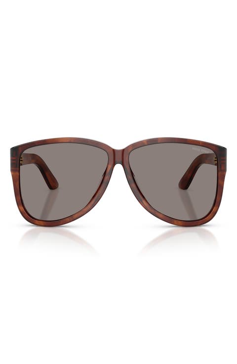 61mm Pilot Sunglasses