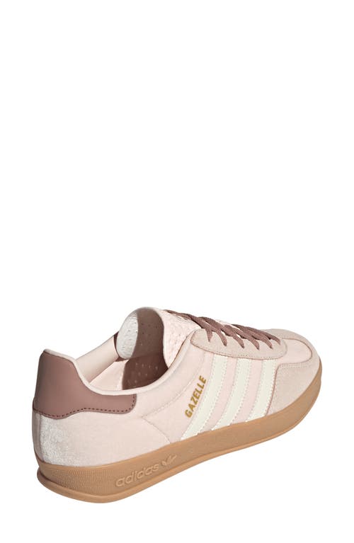 Shop Adidas Originals Adidas Gazelle Indoor Sneaker In Wonder Quartz/warm Clay/gum