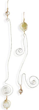 Isshi Turbulent Mismatched Drop Earrings