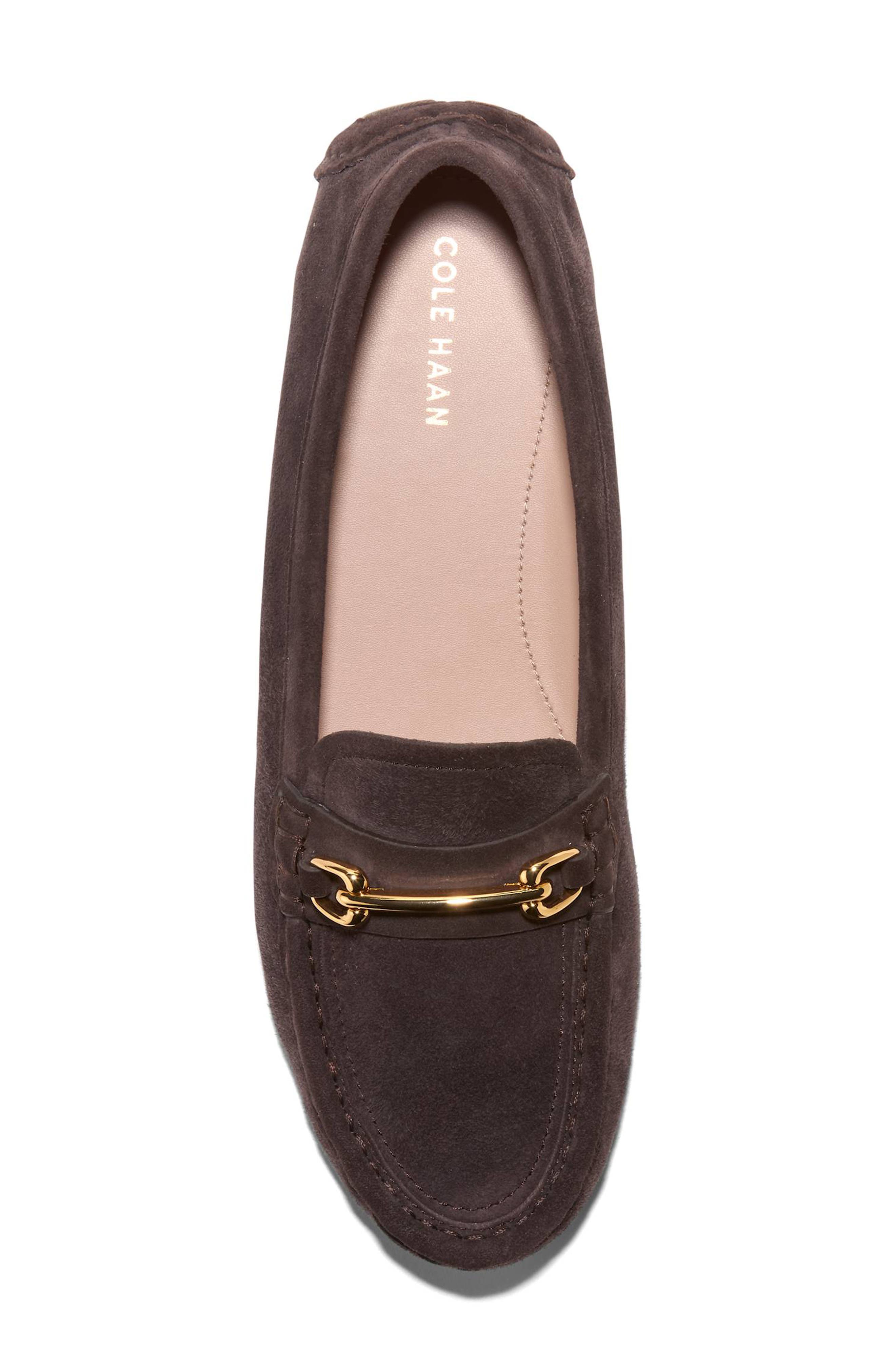 Emeryn Horsebit Driver Loafer, Alternate, color, DARK CHOCOLATE SUEDE