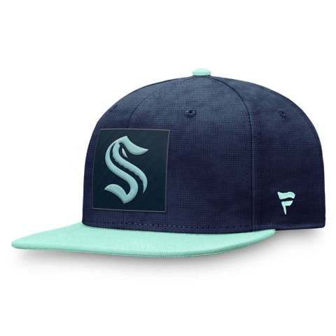 Men's Fanatics  Deep Sea Blue/Light Blue Seattle Kraken Authentic Pro Rink Snapback Hat