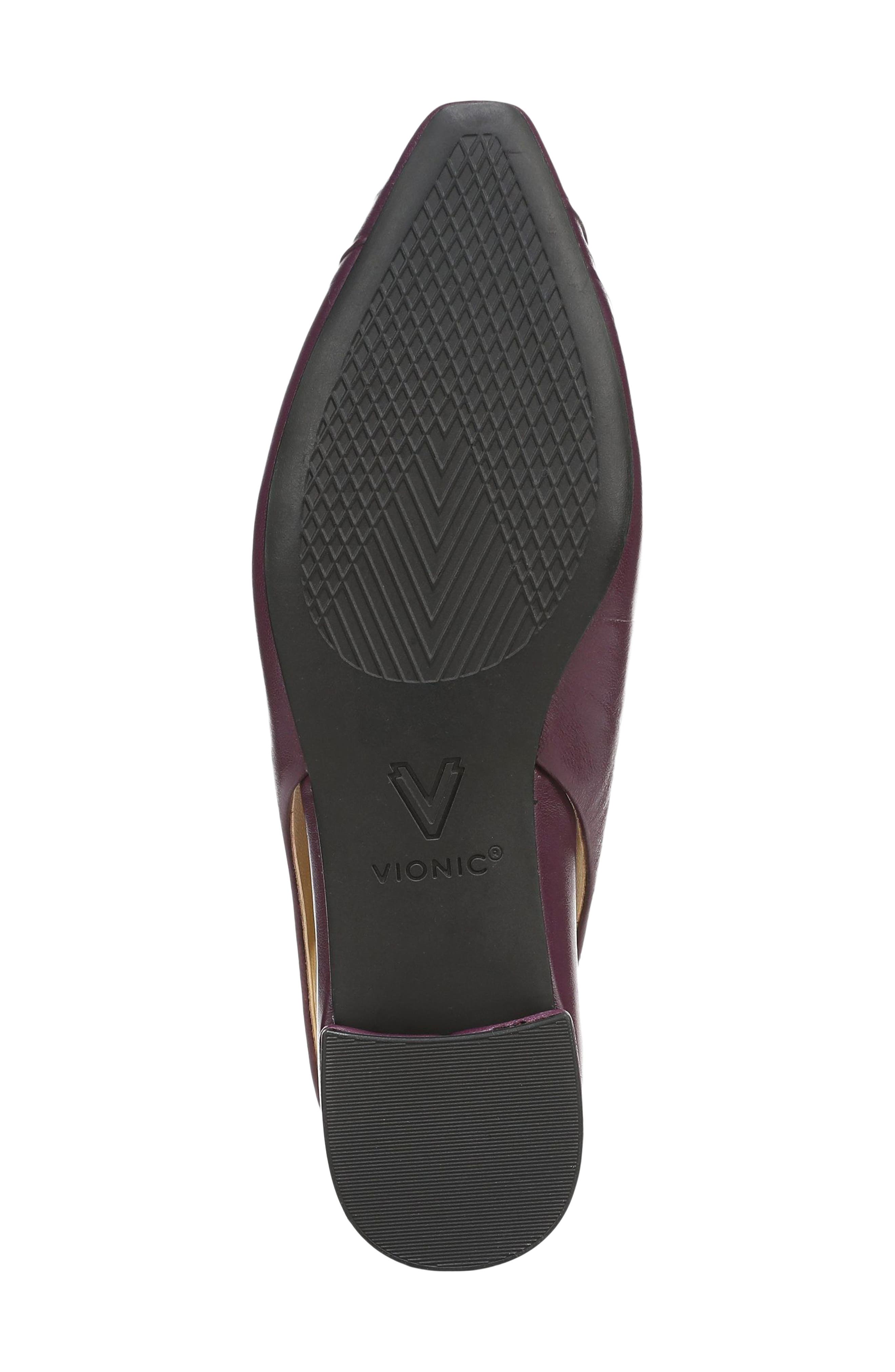 Vionic Gabriella Slingback Flat, Alternate, color, Winter Plum Leather