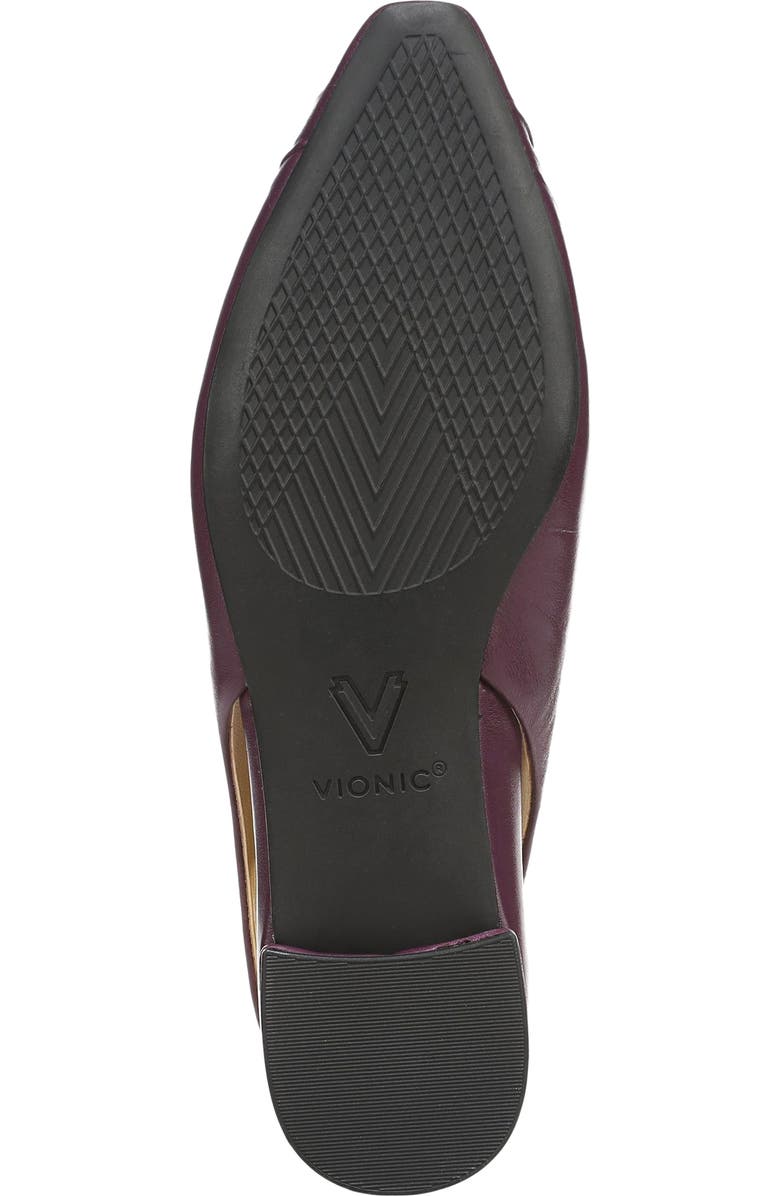 Vionic Gabriella Slingback Flat, Alternate, color, Winter Plum Leather