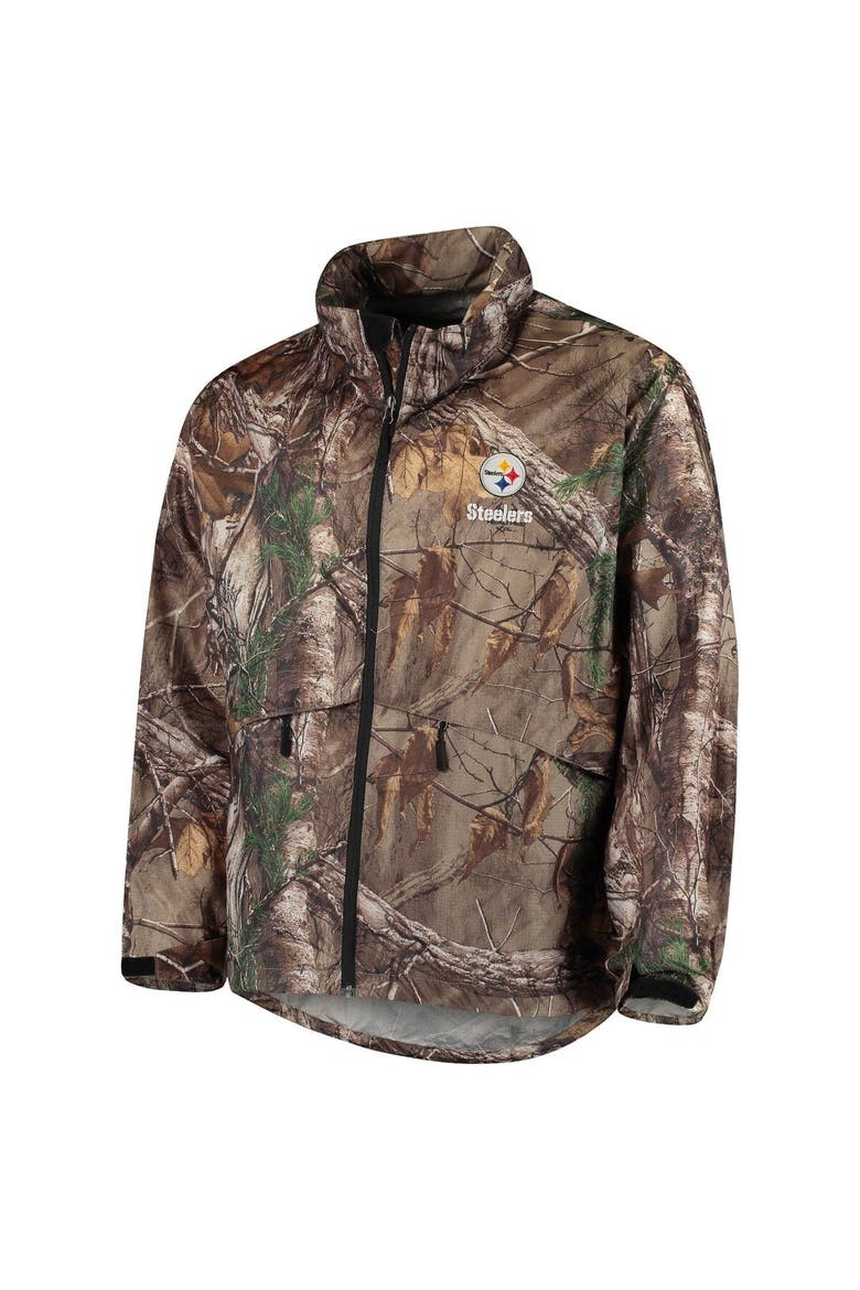 Men's Dunbrooke Realtree Camo Pittsburgh Steelers Circle Sportsman Waterproof Packable Full-Zip Jacket, Alternate, color, Realtree Camo