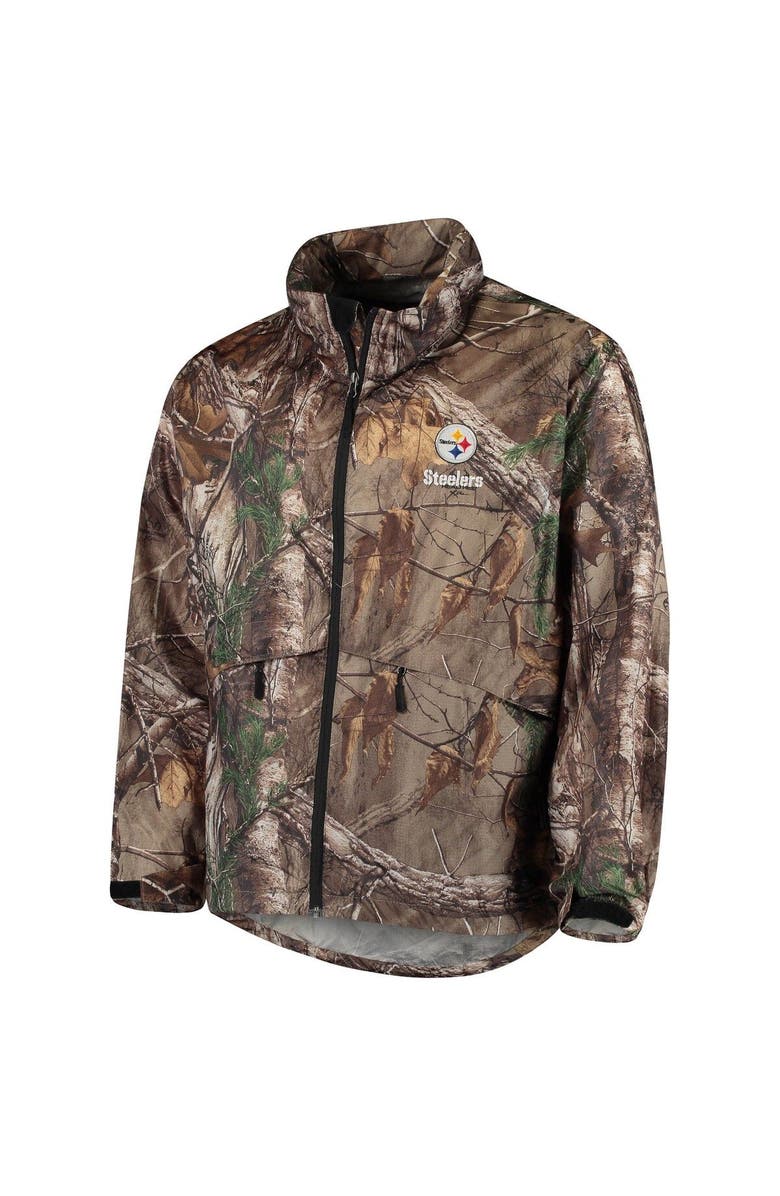 DUNBROOKE Men's Dunbrooke Realtree Camo Pittsburgh Steelers Circle Sportsman Waterproof Packable Full-Zip Jacket, Alternate, color, Realtree Camo