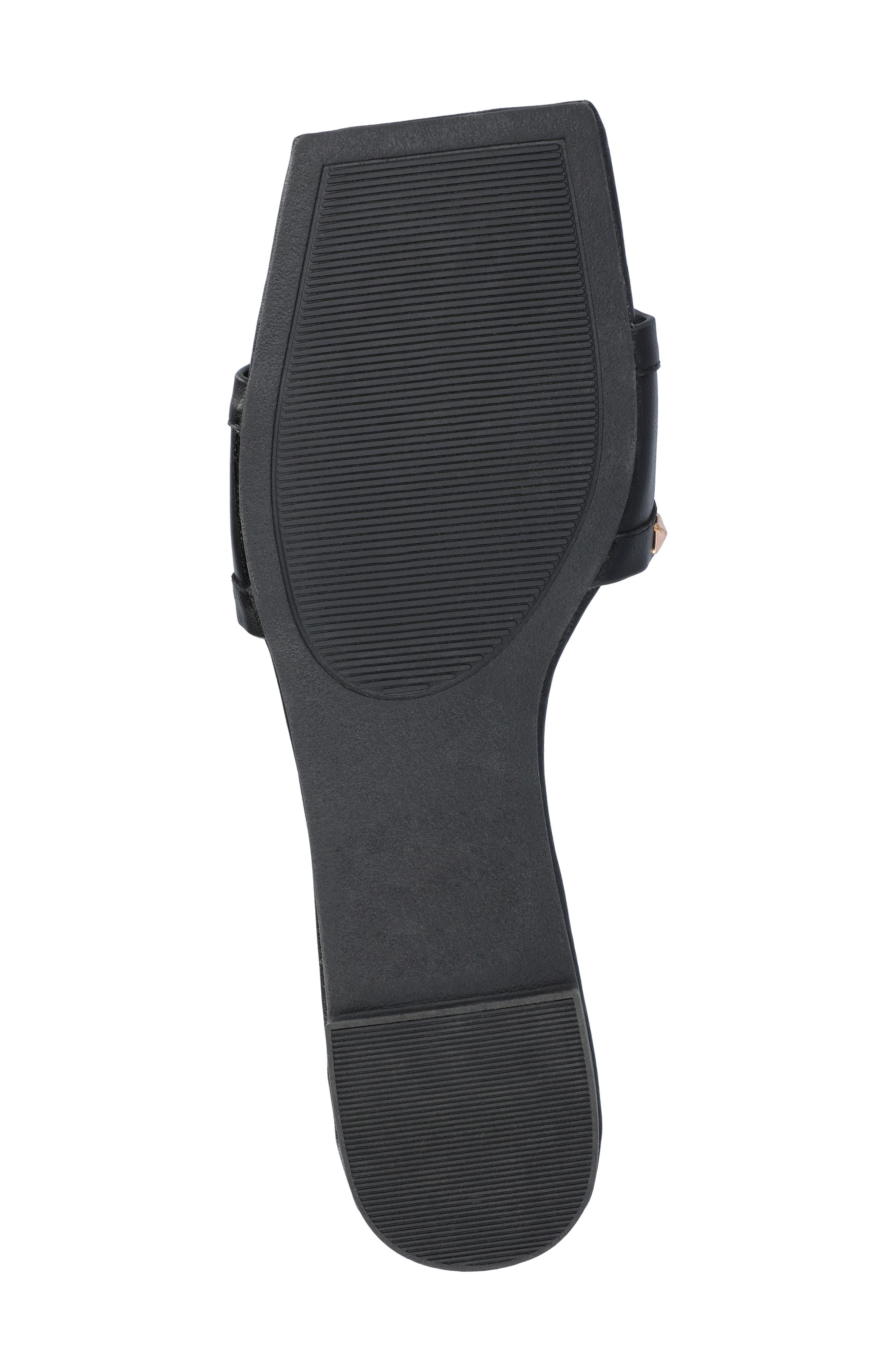 Journee Collection Treena Studded Flat Slide Sandal, Alternate, color, 