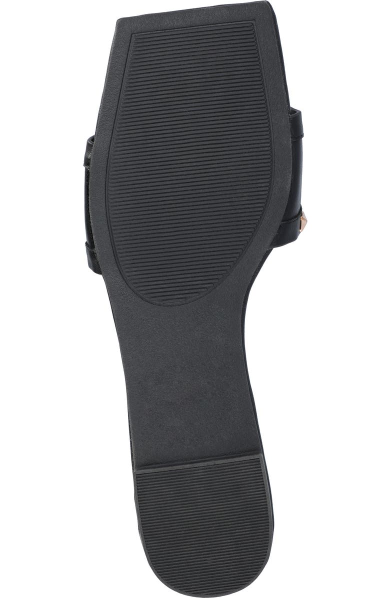 Journee Collection Treena Studded Flat Slide Sandal, Alternate, color,