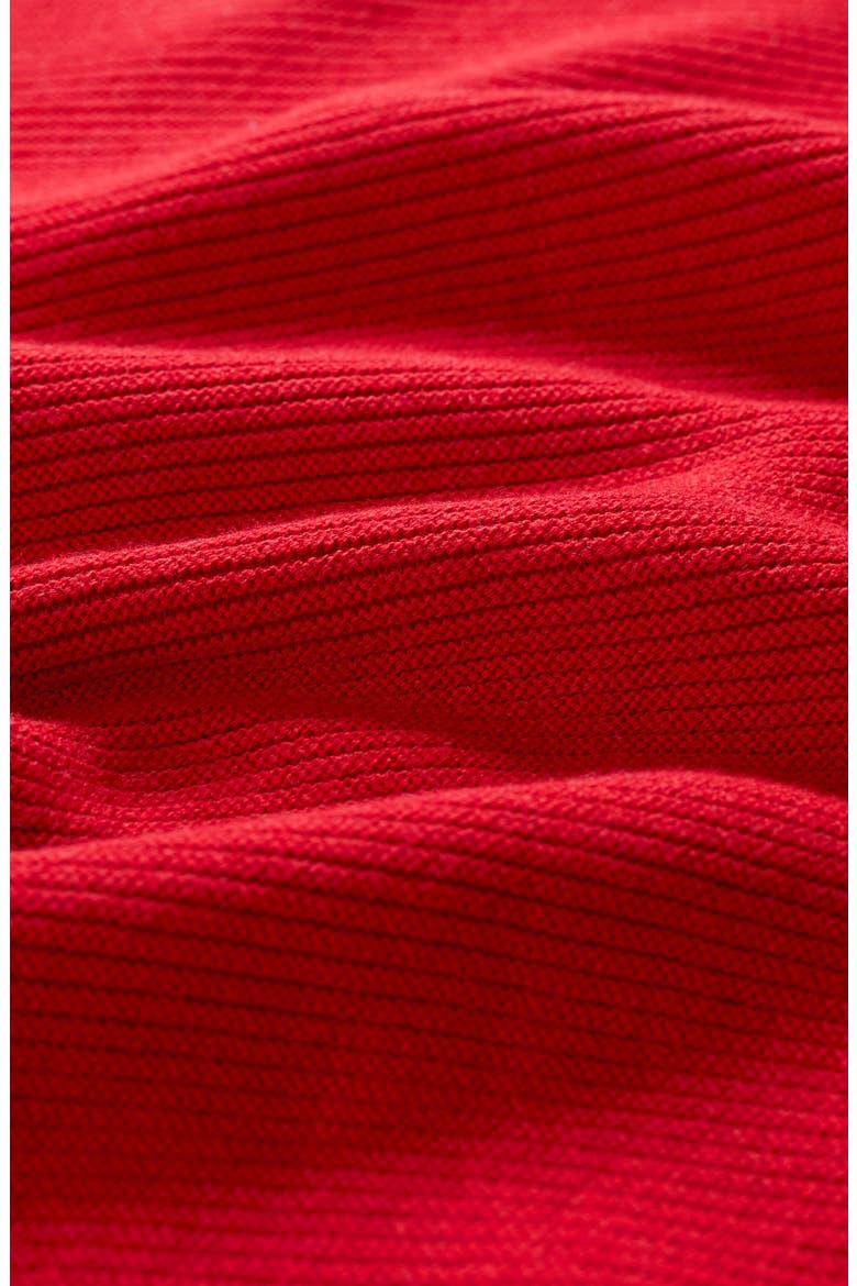 Makers Rib Organic Cotton Sweater, Alternate, color, KNIT MELANGE SCARLET