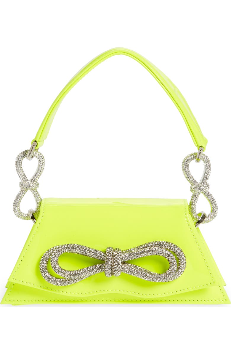 Mach & Mach Mini Samantha Double Bow Leather Top Handle Bag, Main, color,