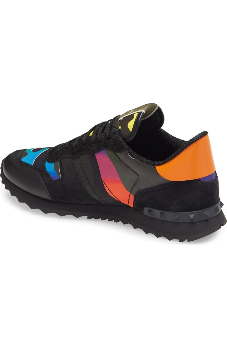 Valentino Garavani Camo Rockrunner Sneaker, Alternate, color,