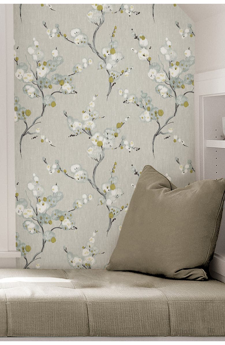 Wallpops Mirei Peel and Stick Wallpaper, Alternate, color, Grey
