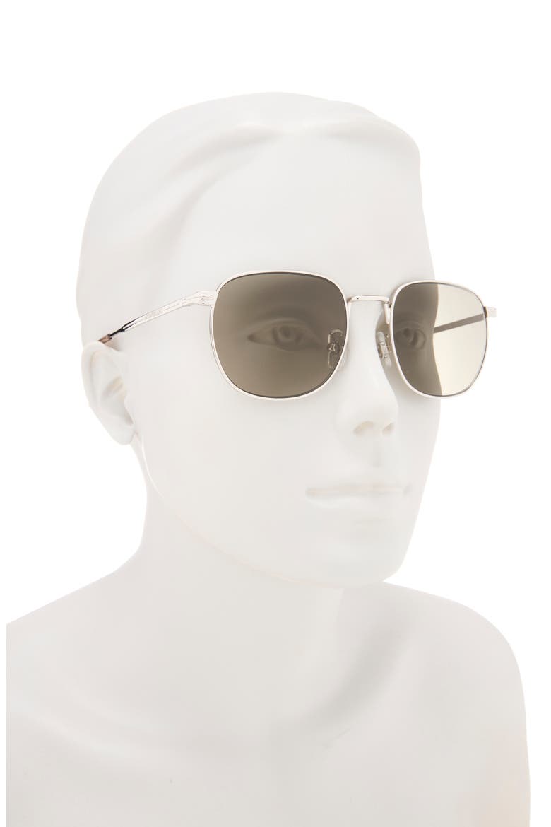 Square Sunglasses, Alternate, color, SILVER SILVER GREY