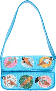 Collection XIIX Pool Scene Beaded Shoulder Bag