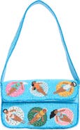 Collection XIIX Pool Scene Beaded Shoulder Bag