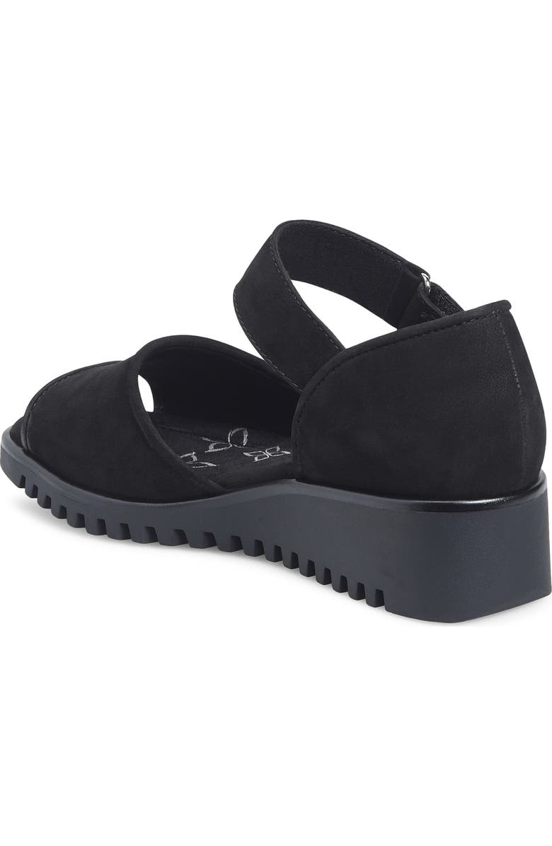 Comfortiva Daniella Wedge Sandal, Alternate, color, True Black