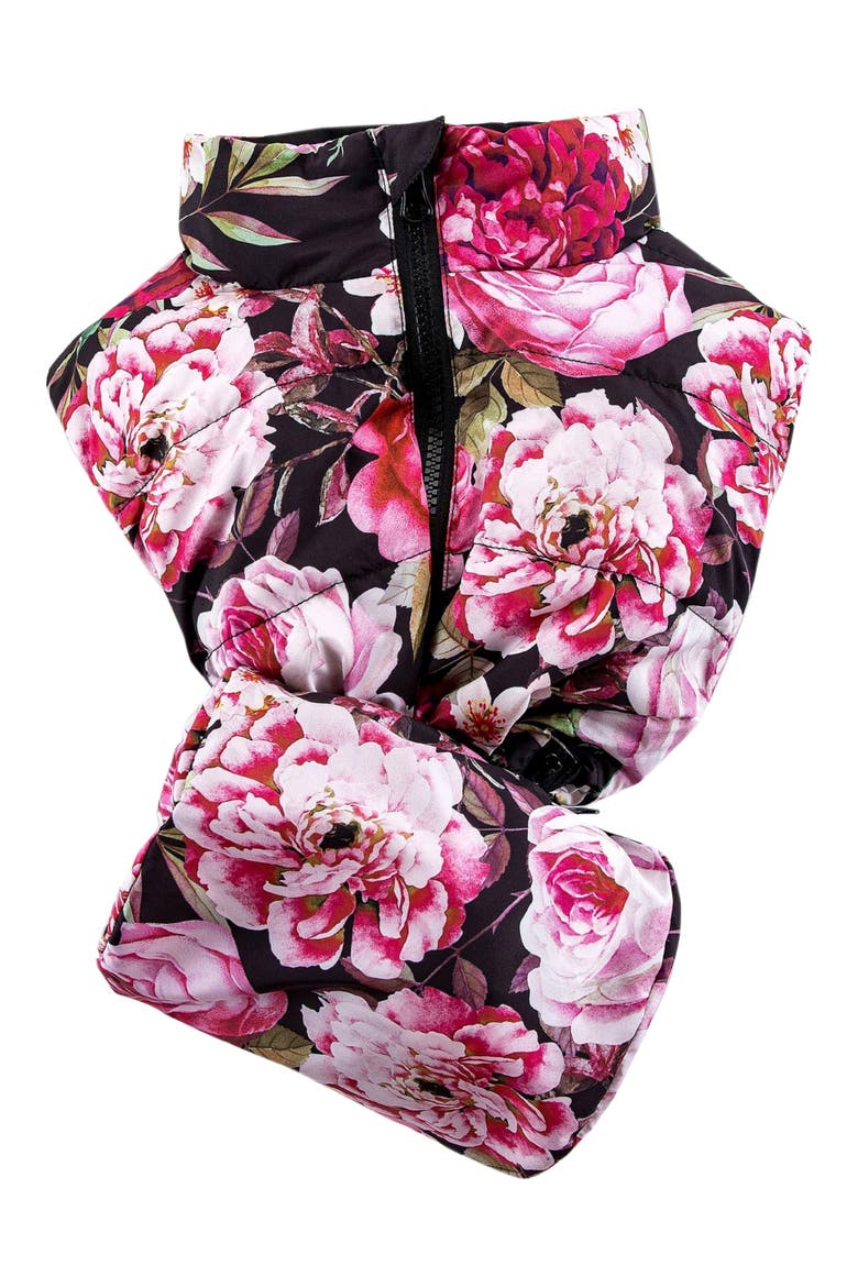 Kids' Casey Puffer Vest, Alternate, color, GARDEN FLORAL