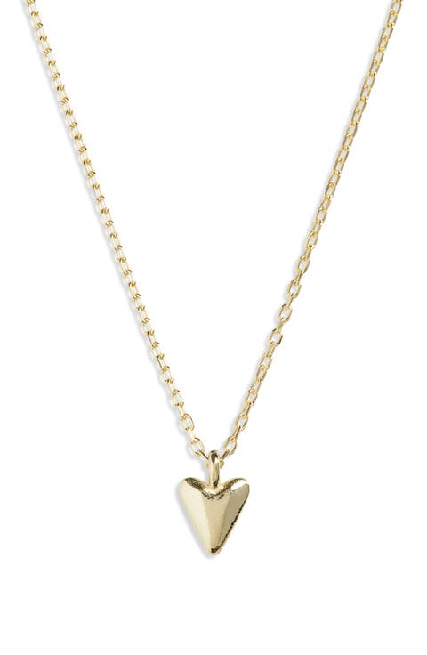 Pointed Heart Pendant Necklace