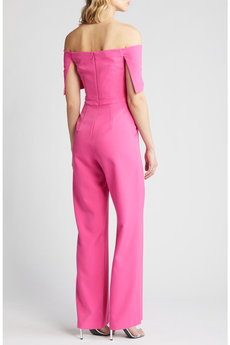 Off the Shoulder Jumpsuit, Alternate, color, PINK