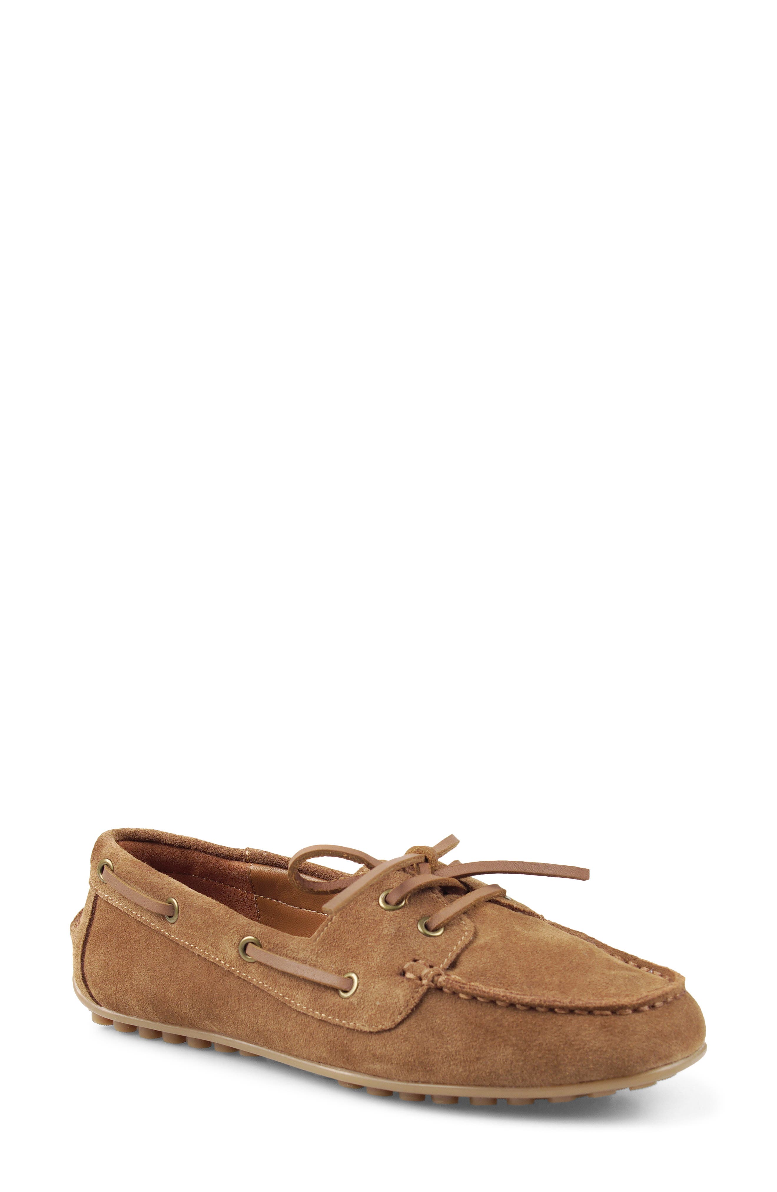 Bandy Boat Shoe, Main, color, TAN SUEDE