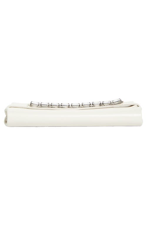 Jimmy Choo Kya Crystal-embellished Leather Clutch Bag