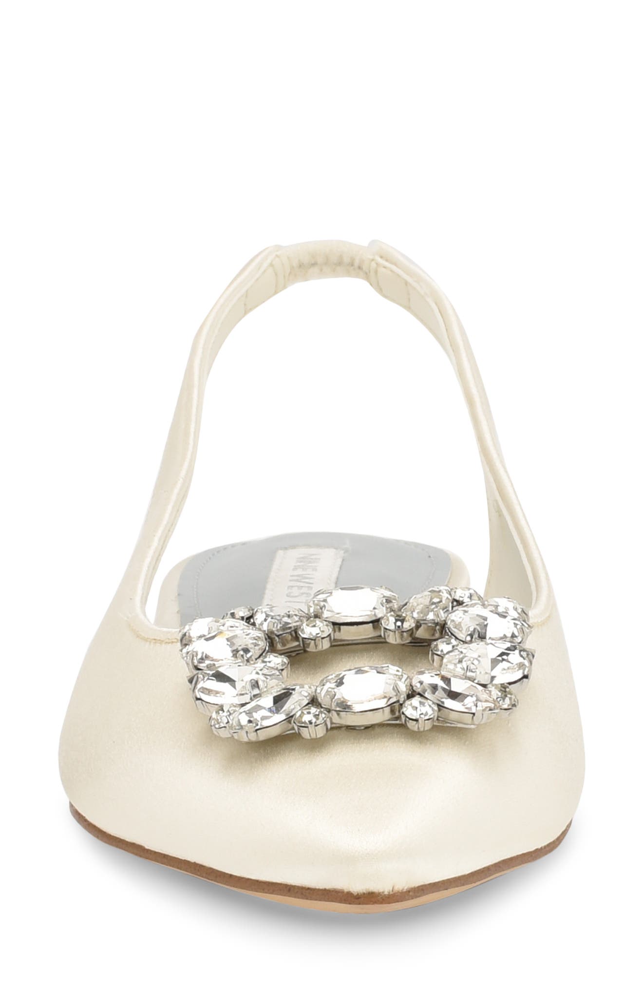 Nine West Blingy Crystal Slingback Flat, Alternate, color, 