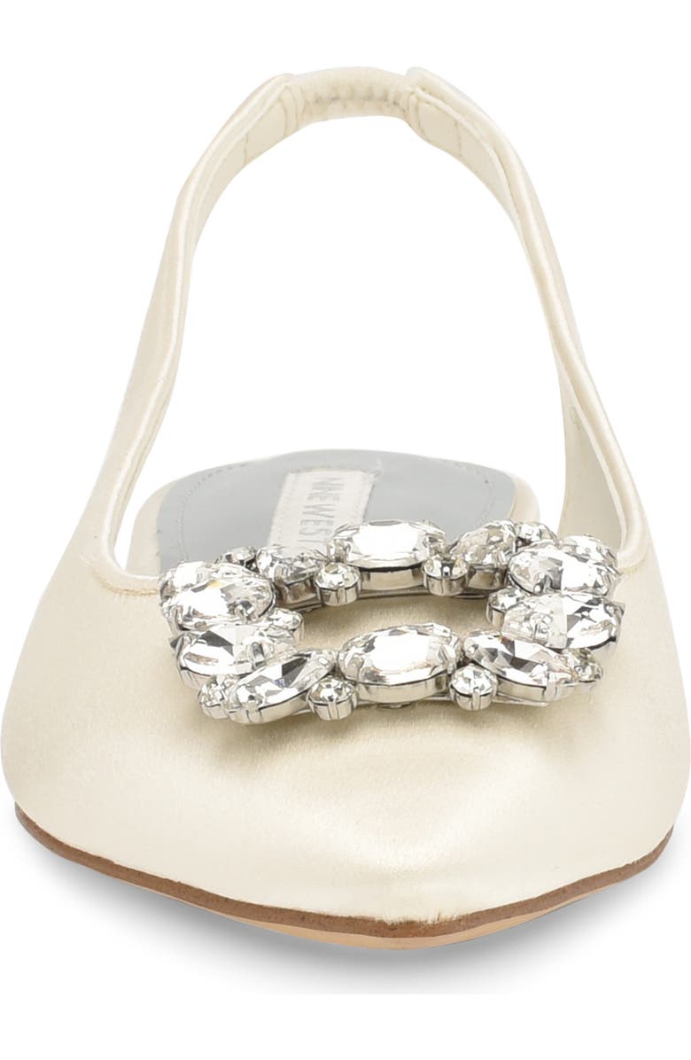 Nine West Blingy Crystal Slingback Flat, Alternate, color,