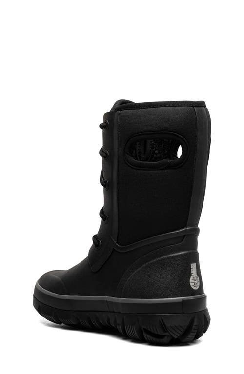 Bogs Kids' Arcata Ii Lace Up Waterproof Boot In Black
