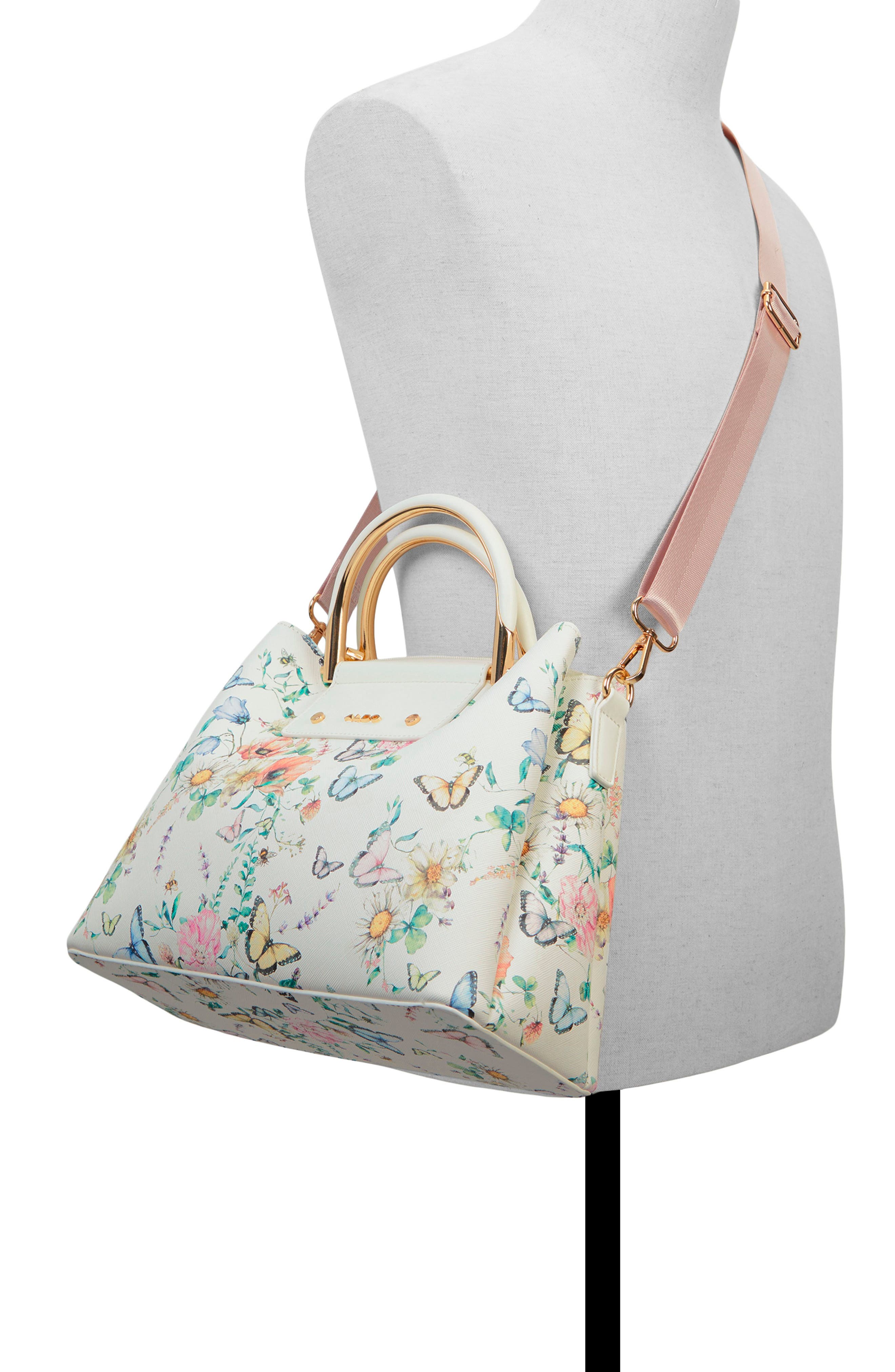 ALDO Sloana Faux Leather Satchel Bag, Alternate, color, 