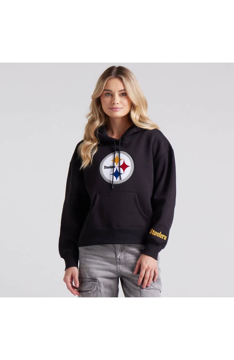 FANATICS Women's Fanatics Black Pittsburgh Steelers Legacy Fleece Pullover Hoodie, Alternate, color, 