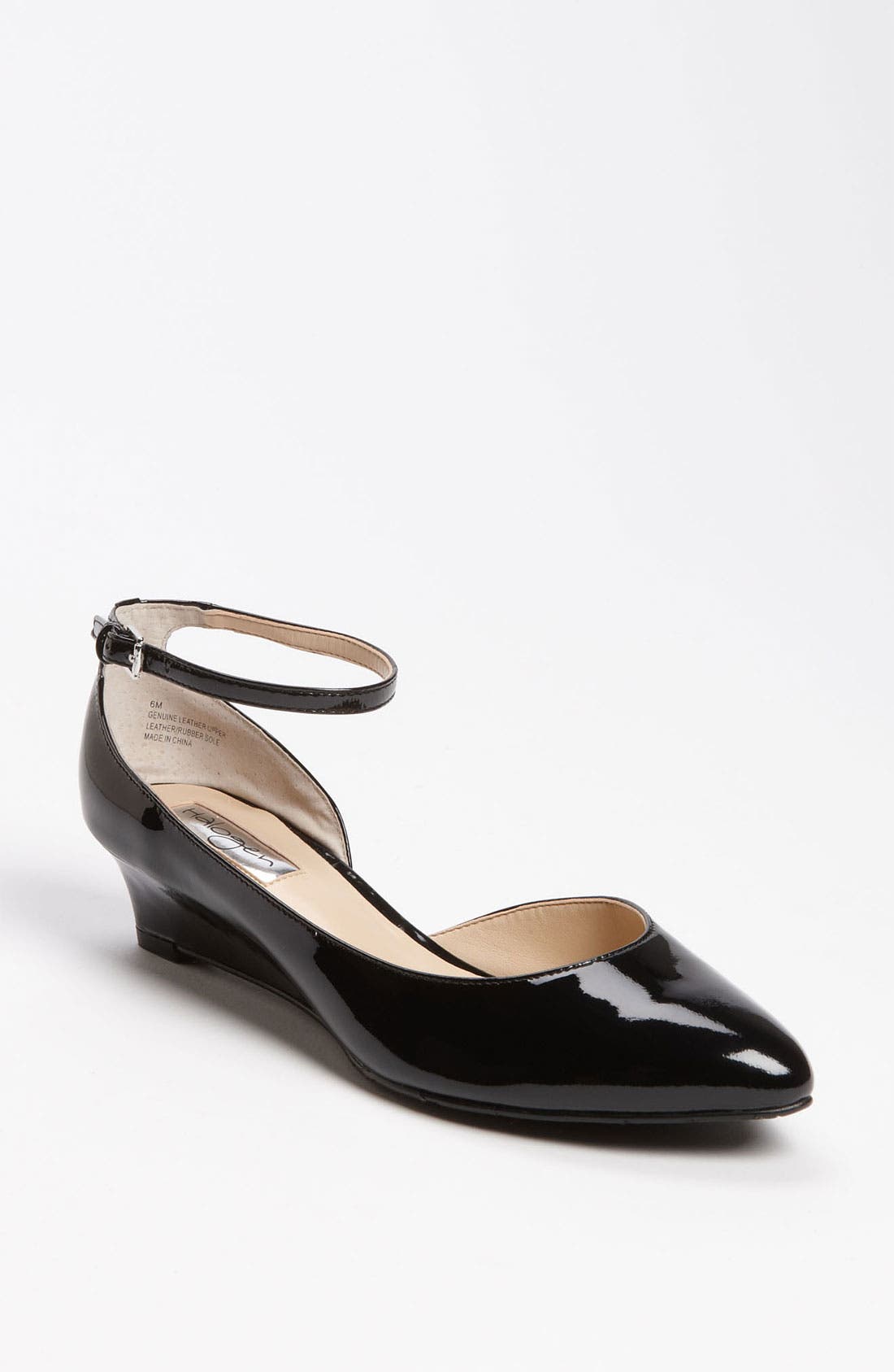 Halogen<sup>®</sup> HALOGEN BIANCA ANKLE STRAP LOW WEDGE, Main, color, 