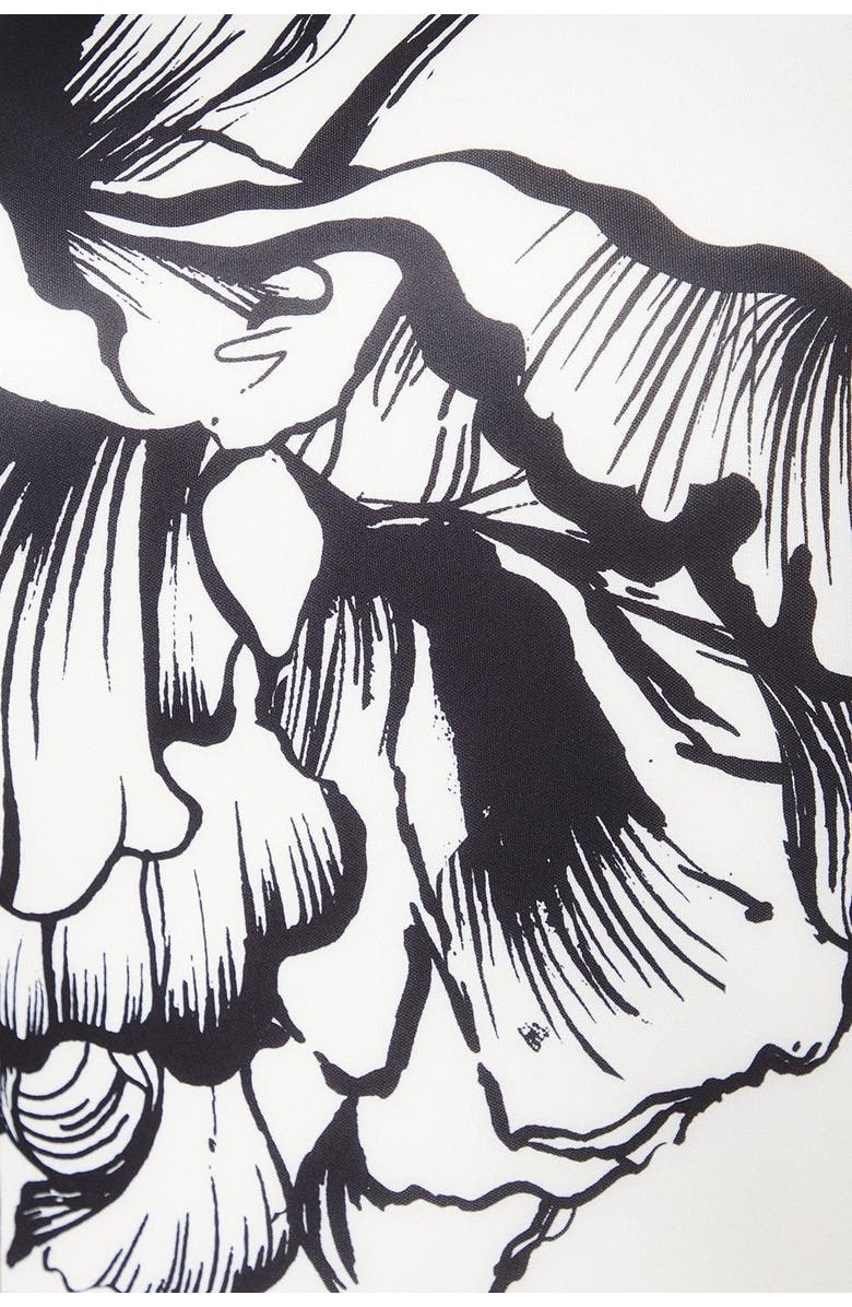 Coast Plus Colour Block Scuba Midi Dress, Alternate, color, Mono